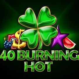40 Burning Hot online game logo by Amusnet Interactive on quick-casino.ca