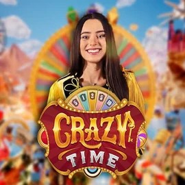 Logo of Crazy Time from Evolution at Quick Casino