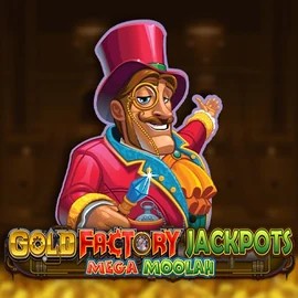 Play Gold Factory Jackpots Mega Moolah slot by Aurum Signature Studios on quick-casino.ca