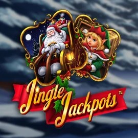 Jingle Jackpots slot logo by Dragon Gaming at Quick Casino