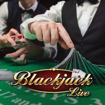 Live Blackjack slot visual from Evolution available on quick-casino.ca